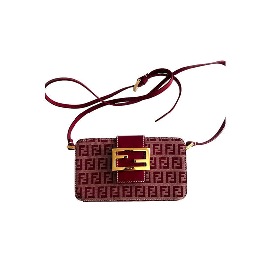 Fendi Vintage zucchino red box crossbody bag