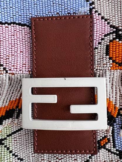 Fendi fringes beaded baguette