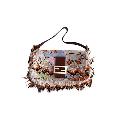 Fendi fringes beaded baguette