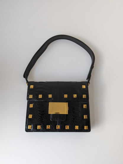 Vintage Fendi exotic leather two way bag