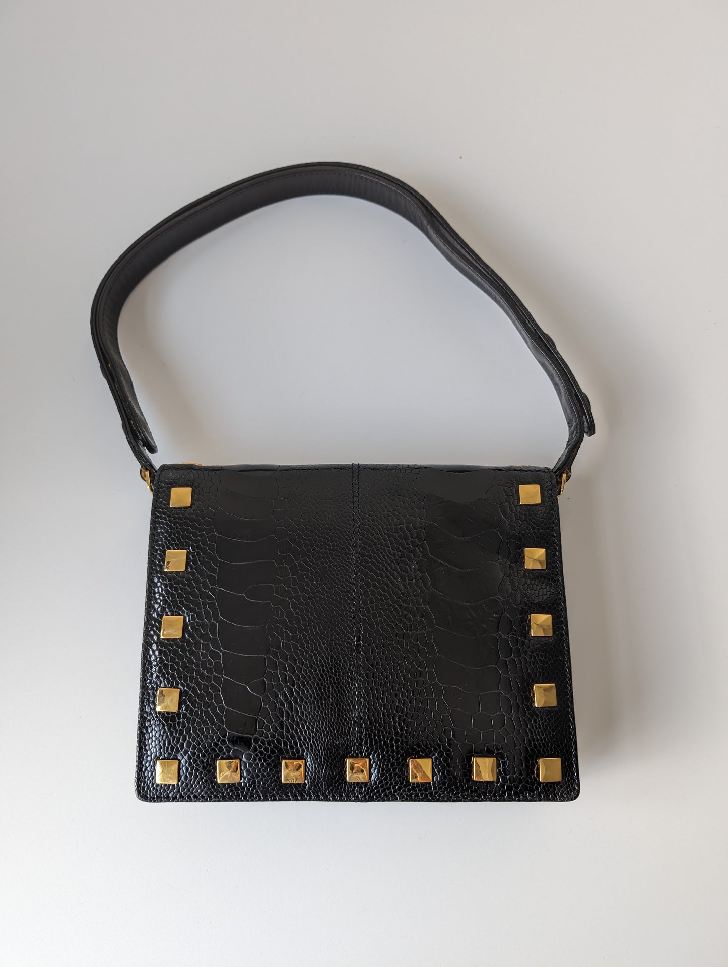 Vintage Fendi exotic leather two way bag