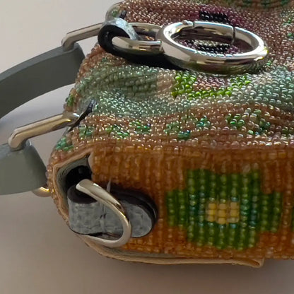 Fendi mini handle beaded bag