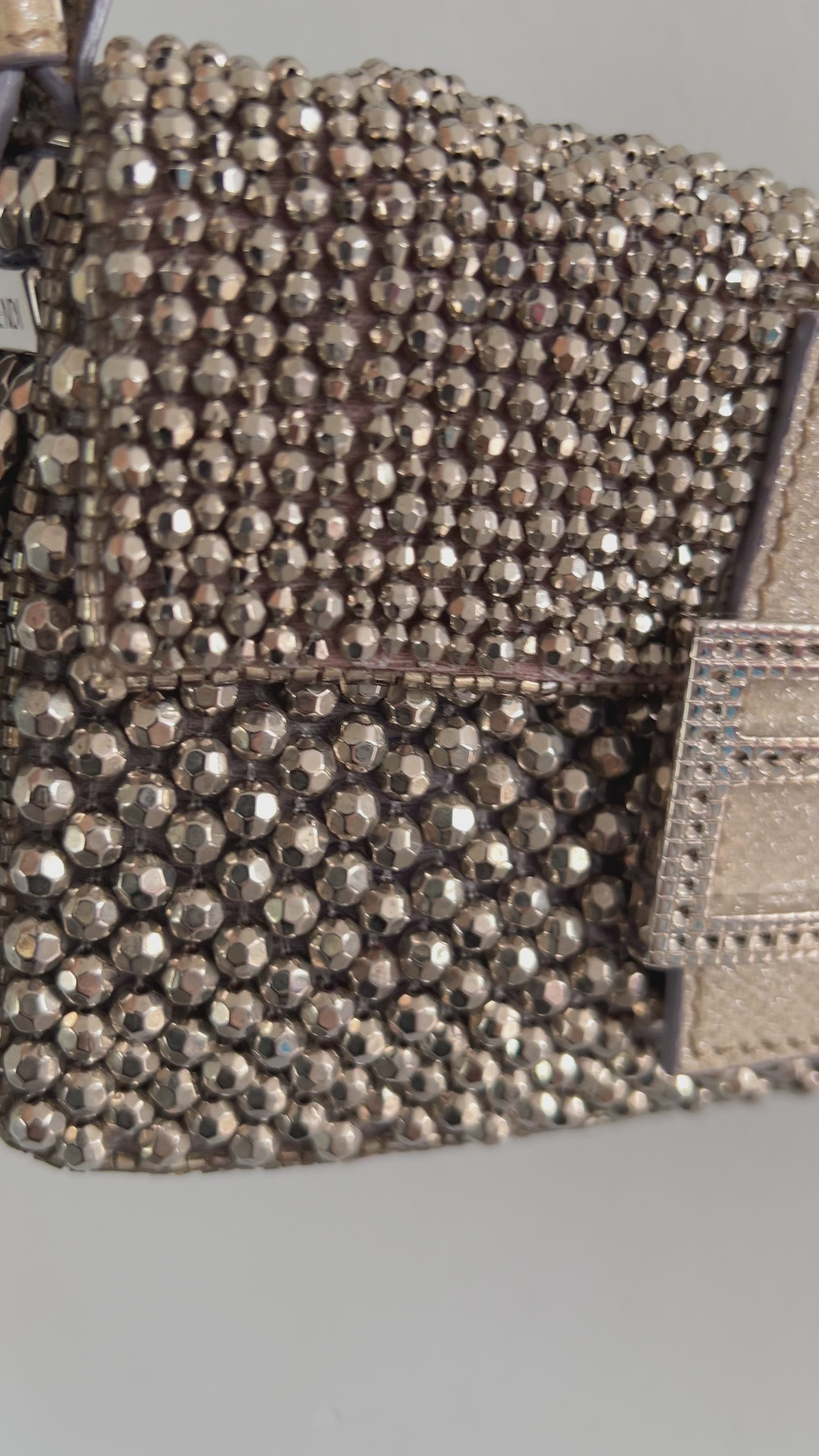 Fendi 3 way silver beaded mini baguette – LuxuryEliteFinds