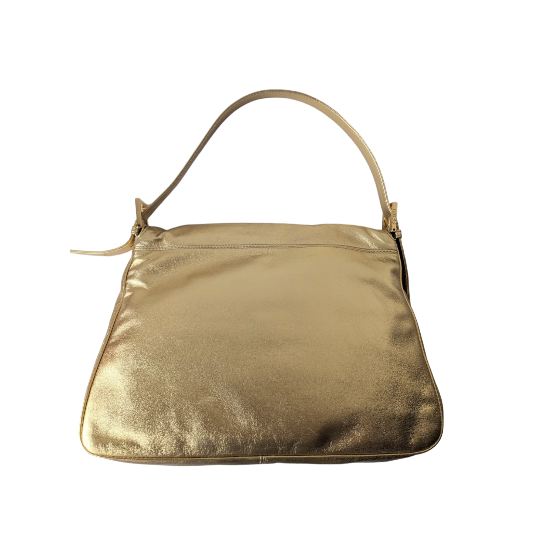 Fendi gold mamma size baguette