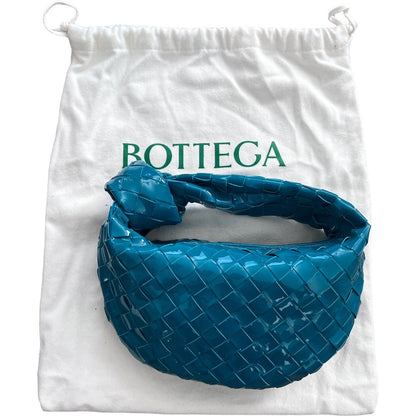 NWOT! Bottega Veneta Blue Patent mini Jodie