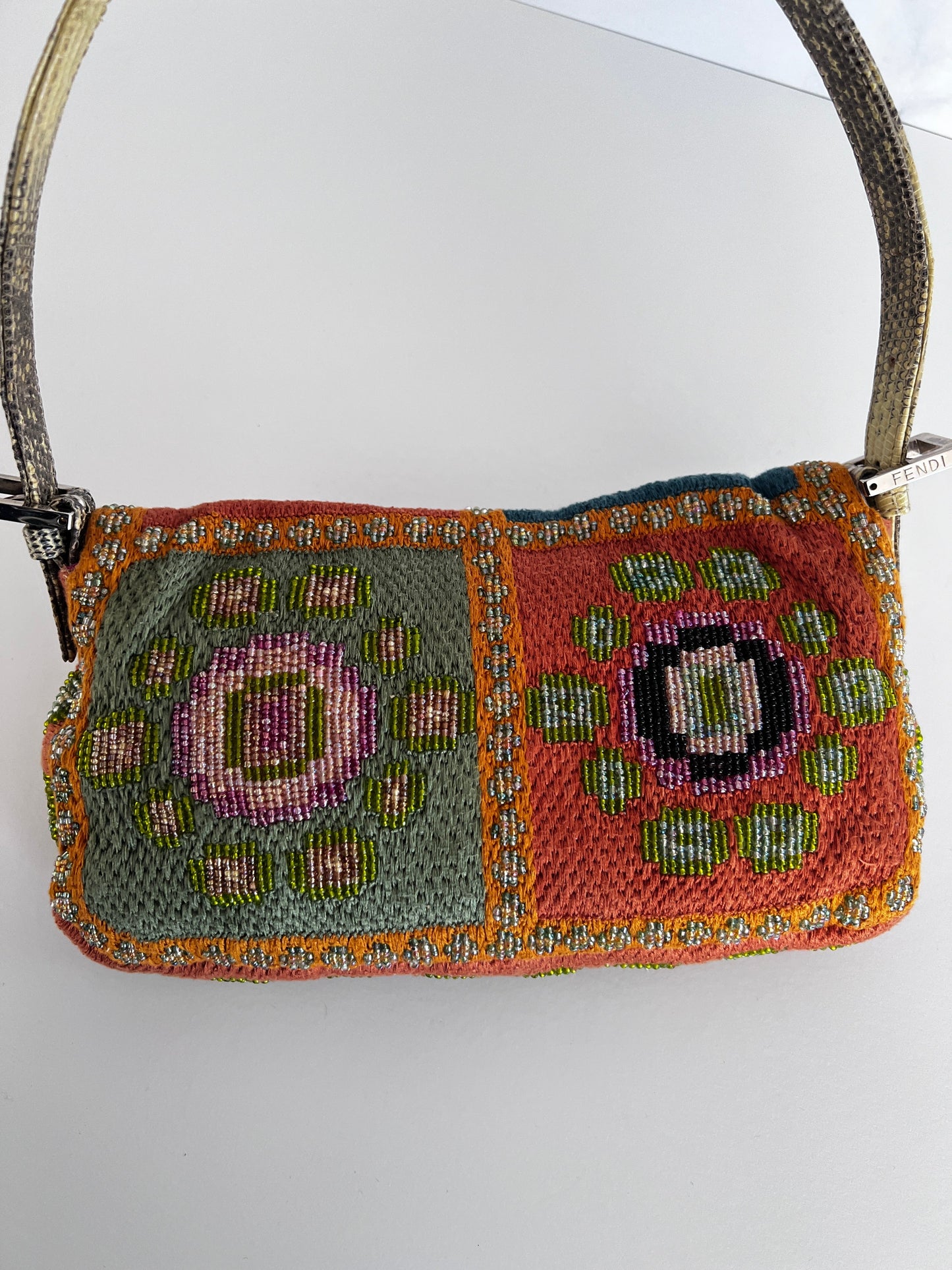 Iconic Fendi Boho Beaded Baguette