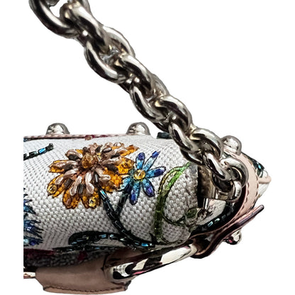 Gucci beaded floral horsebit chain