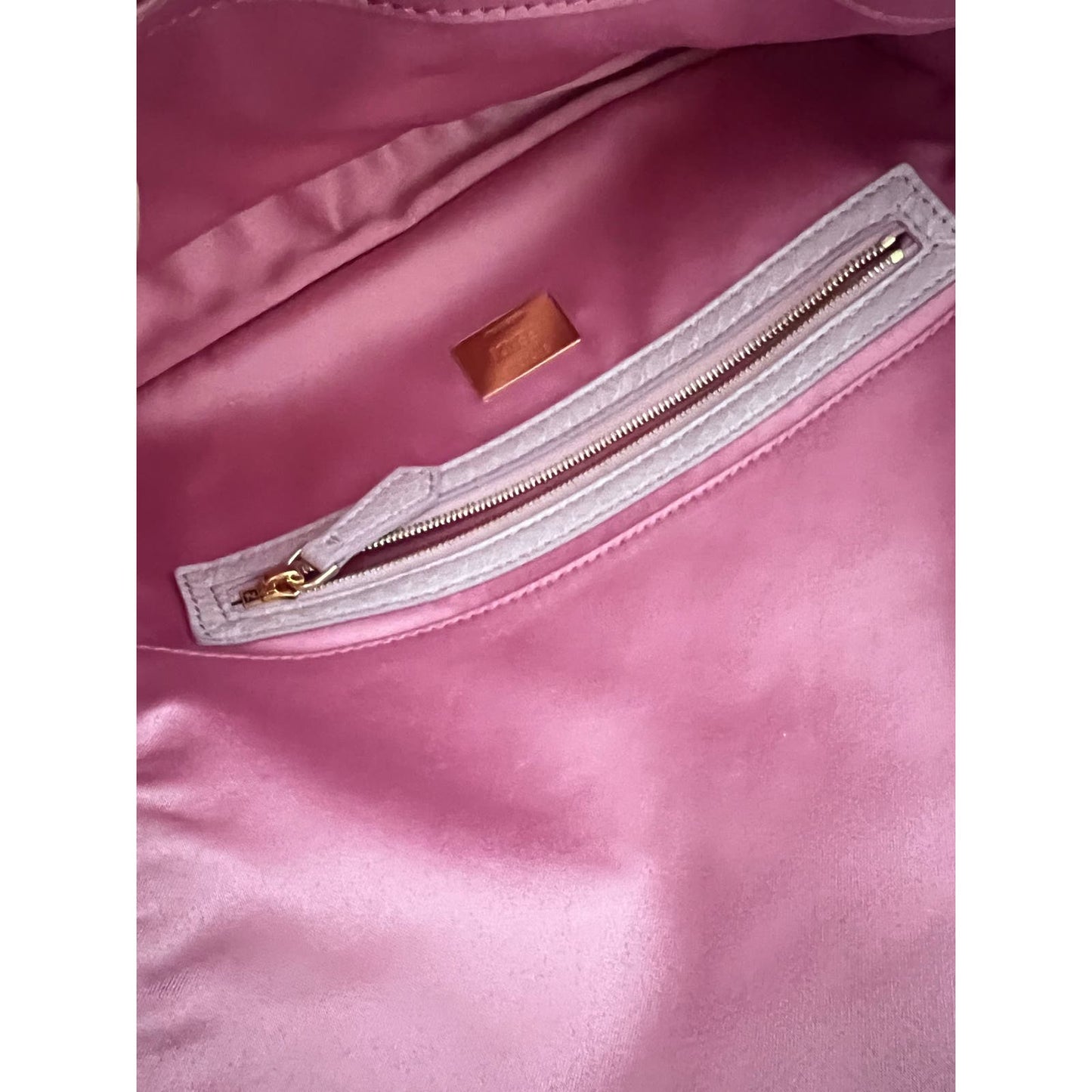 Fendi pink sequin baguette